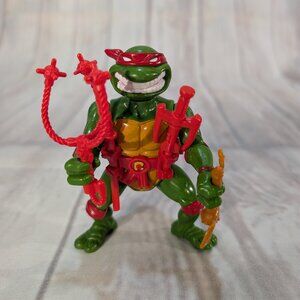 Vintage 1988 Teenage Mutant Ninja Turtles Raphael Action Figure